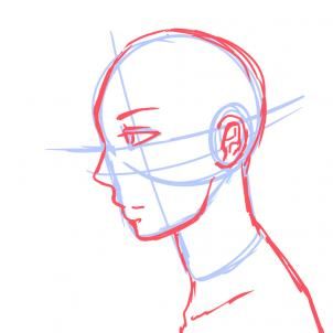 bokovoy vid muzhskoy anime Face Drawing Tutorial0605